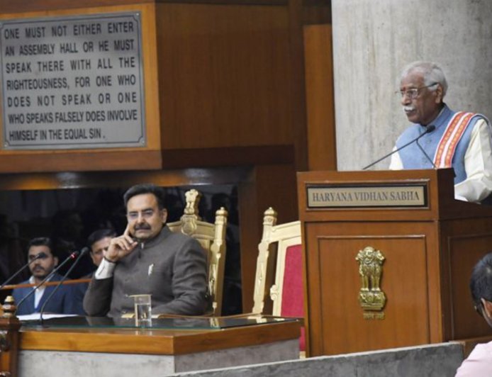 हरियाणा के राज्यपाल बोले,  हरियाणा में 'विकसित हरियाणा' की दिशा में  है सरकार